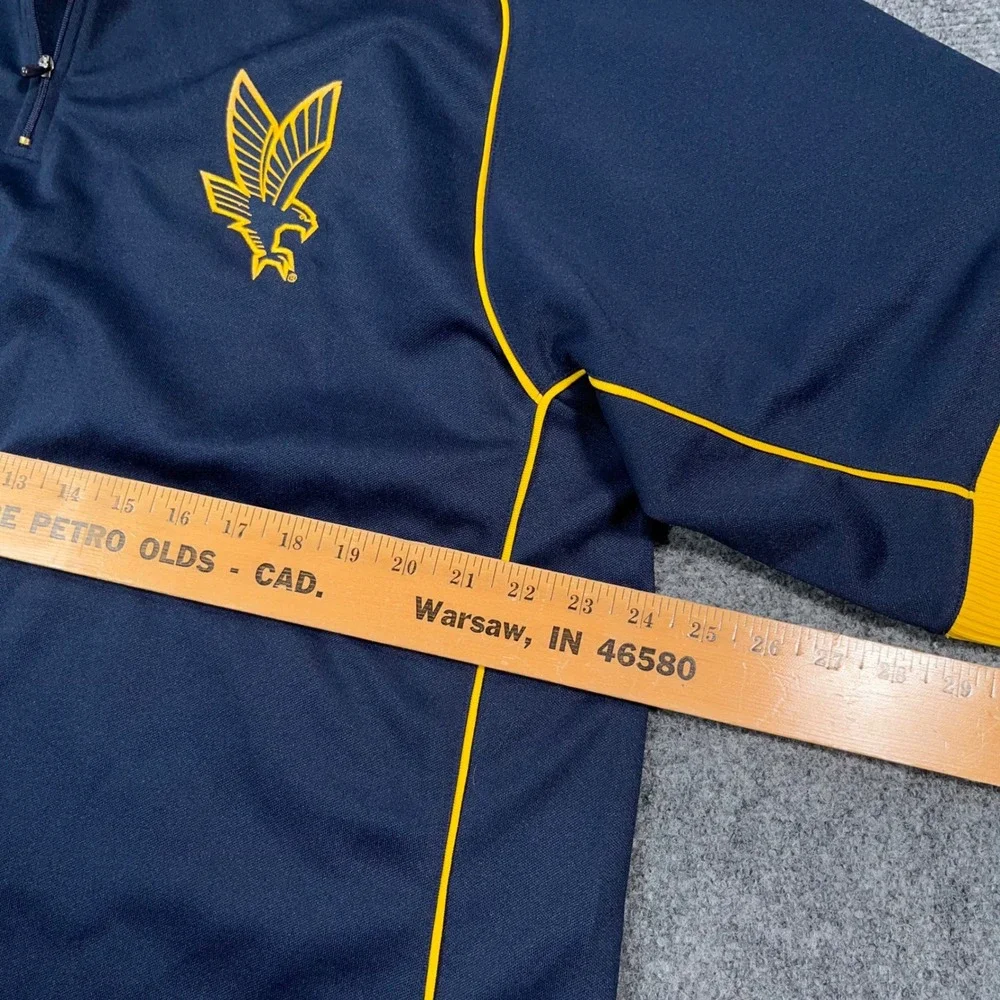 VTG Nike Team Marquette Golden Eagles Men's L 1/4 Zip‎ Warm Up Shirt Loose Fit